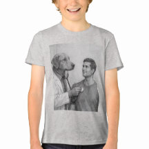 Camiseta Tri‑Blend para Niños: Doctor Perro Examen