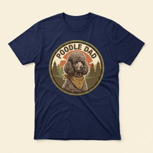 Triblenda Camiseta Tri-blend Poodle Dad Regalo para Papá d