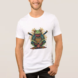 Triblenda Camiseta Tri-blend Samurái rana guerrero Bella+Can