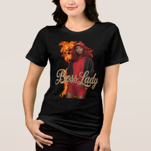 Triblenda Camiseta Tri-Blend Señora Jefa