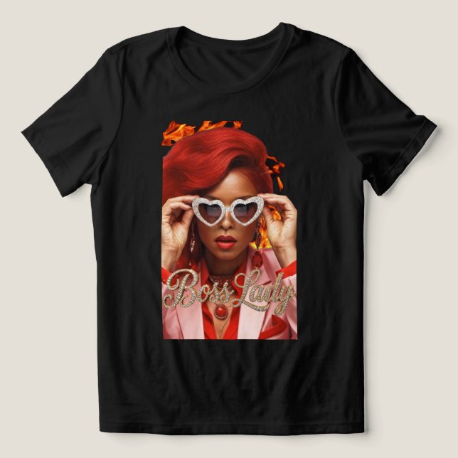 Triblenda Camiseta Tri-Blend Señora Jefa (Diseño delantero )