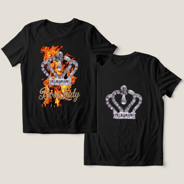 Triblenda Camiseta Tri-Blend Señora Jefa (Diseño Anverso y Reverso)