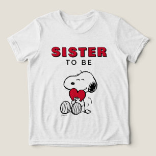 Triblenda Camiseta Tri-Blend Snoopy   Pequeño Corazón