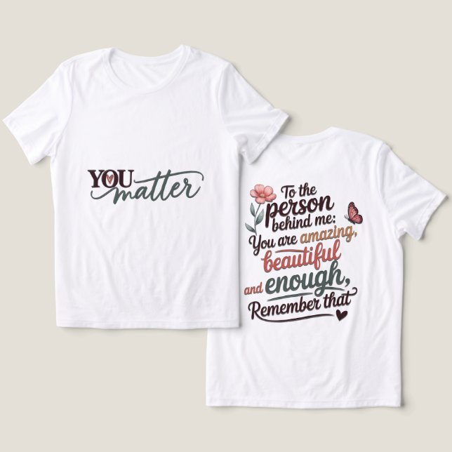 Triblenda Camiseta Tri-Blend Tú Importas (Diseño Anverso y Reverso)