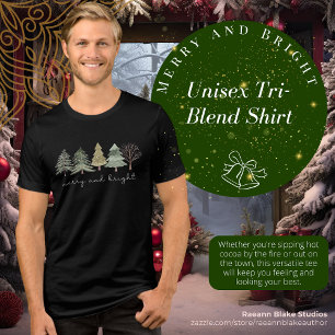 Triblenda Camiseta Tri-Blend Unisex Alegre y Brillante