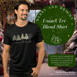 Triblenda Camiseta Tri-Blend Unisex Alegre y Brillante
