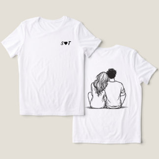 Triblenda Camiseta Tri-Mecla Personalizada para Parejas Muje