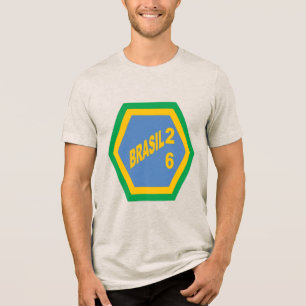Triblenda Camiseta tri-mezcla avena BRASIL 26