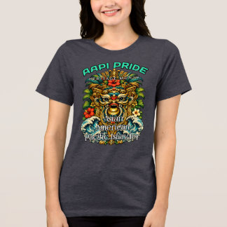 Triblenda Camiseta Tri-mezcla Bella+Canvas, Blanca, Talla S 