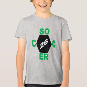 Triblenda Camiseta tri-mezcla gris DISEÑO FÚTBOL 26
