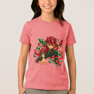 Triblenda Camiseta tri-mezcla, mancha blanca, juvenil S