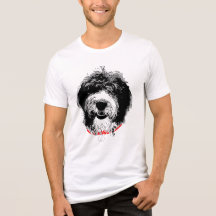 Camiseta Tri-Mezcla Sheepadoodle, Inicial Personal