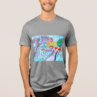 Triblenda Camiseta triblend con estampado frontal