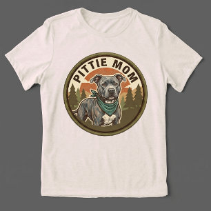 Triblenda Camiseta triblend de mamá de Pittie Regalo de resc