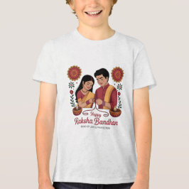Triblenda Camiseta triblend juvenil de Raksha Bandhan
