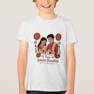 Triblenda Camiseta triblend juvenil de Raksha Bandhan