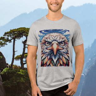 Triblenda Camiseta Triblend para camiseta gráfica Eagle