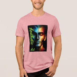 Triblenda Camiseta triblend para hombre Bella+Canvas, blanca