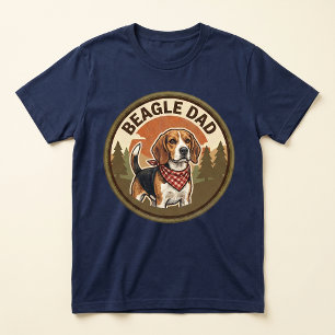 Triblenda Camiseta triblend para papá de Beagle Regalo par