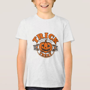 Triblenda Camiseta "Trick or Treat" de Halloween para Niño