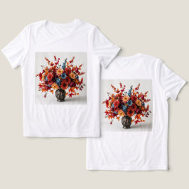 Triblenda Camiseta trinitalista blanca de otoño para mujeres