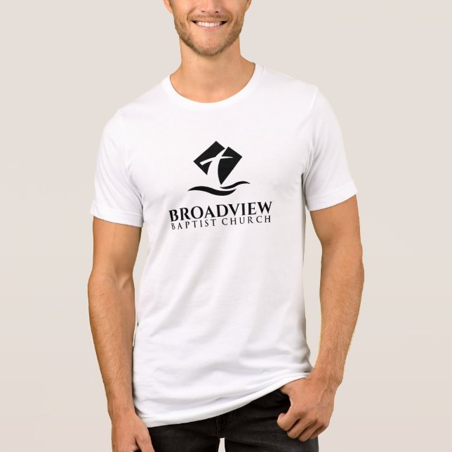 Triblenda Camiseta trinitalista de Broadview masculina - log (Anverso)