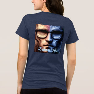 Triblenda Camiseta trinitense femenina Bella+Canvas, negro s