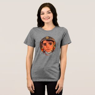 Triblenda Camiseta trinitense femenina Bella+Canvas, negro s
