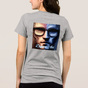 Triblenda Camiseta trinitense femenina Bella+Canvas, negro s