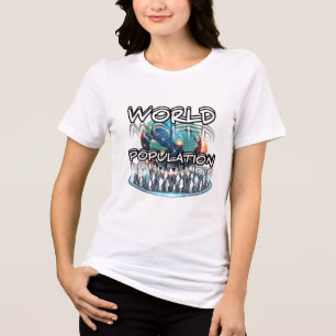 Triblenda Camiseta trinitense femenina Bella+Canvas, negro s