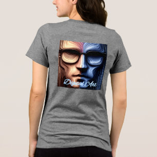 Triblenda Camiseta trinitense femenina Bella+Canvas, negro s