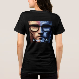 Triblenda Camiseta trinitense femenina Bella+Canvas, negro s
