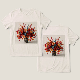 Triblenda Camiseta Trípode Tradicional Buquet de Otoño Femen