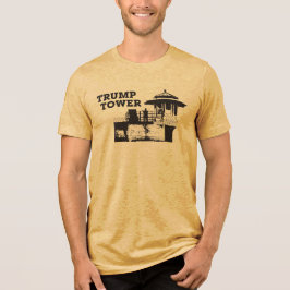 Triblenda Camiseta Trump Tower (Negro sobre Luz)
