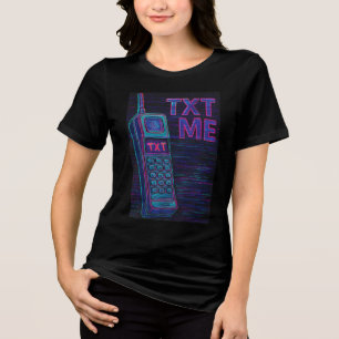 Triblenda Camiseta TXT ME Glitch – Vibraciones de Teléfono A
