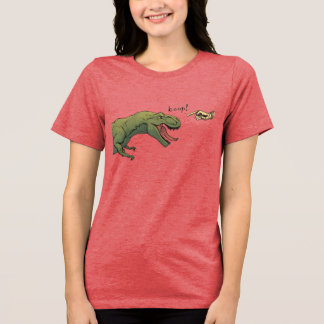 Triblenda Camiseta Tyrannosaurus de T-Rex Dinosaur Boop feme