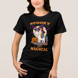 Triblenda Camiseta unicornio espeluznante pero mágica - Hall