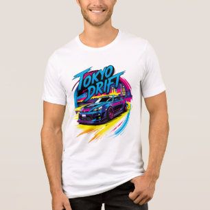 Triblenda Camiseta unisex de manga corta trible Tokyo Drift