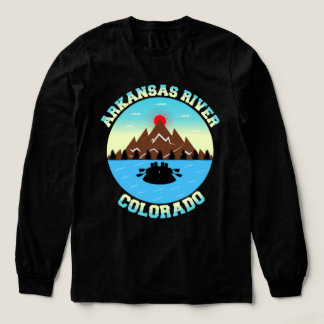 Triblenda Camiseta vectorial de aventura del río Arkansas Co