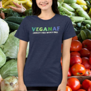Triblenda Camiseta VeganAF – Solo Comidas sin Crueldad