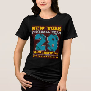 Triblenda Camiseta Vintage Americana de Baloncesto con Efect