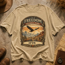 Camiseta Vintage Americana Freedom National Park