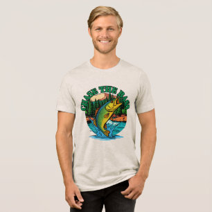 Triblenda Camiseta Vintage de Pesca 'Chase the Bass'