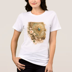 Triblenda Camiseta Vintage Tri-Blend de Esmeralda de Cuento