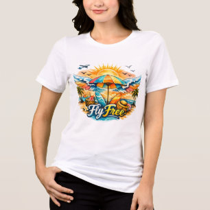 Triblenda Camiseta "Vuela Gratis – Vibraciones de Paraíso Tr