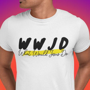 Triblenda Camiseta WWJD – Diseño minimalista destacado