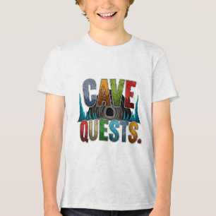Triblenda Cave busca camiseta gráfica de aventura femenina