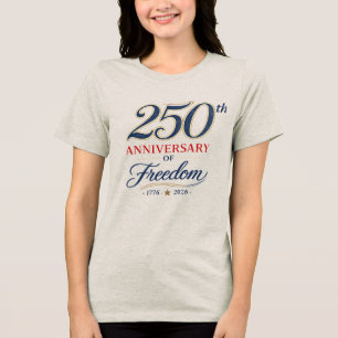 Triblenda Celebrando 250 Años de Libertad Camiseta Patriótic
