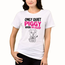 Cerdo Tranquilo Estoy Dormido Camiseta Divertida P