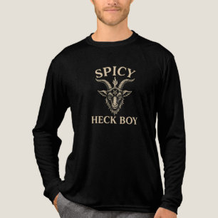 Triblenda Chico Picante del Infierno Camiseta Divertida de C